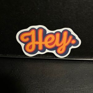HEY LETTER STICKER